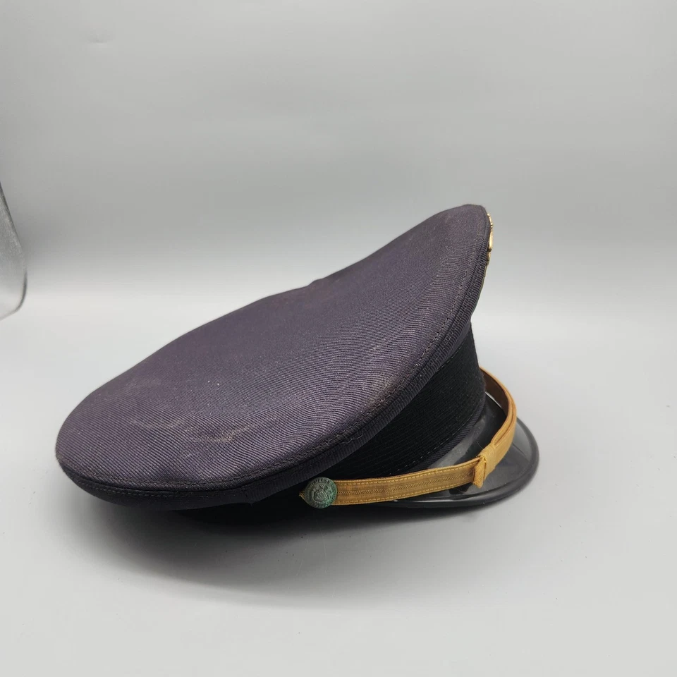 Vintage Marion Institute Hat Cap Fitted Mens Military Uniform Dress 60s 70s - Image 4 of 4