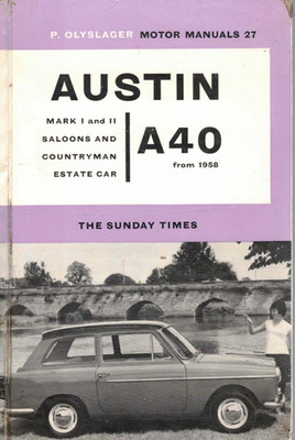 Austin A40 Olyslager Motor Handbuch 1962. H.B