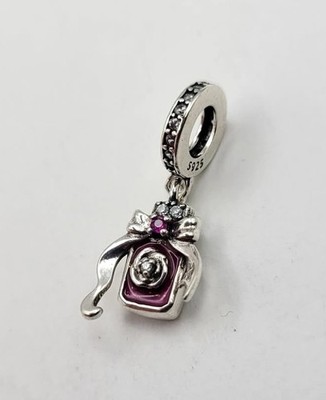 925 Sterling Silver Perfume Bottle Charm Pendant For Bracelet Or Necklace