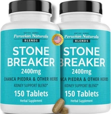 Chanca Piedra Stone Breaker 300 Tablets Kidney Cleanse Detox 2400mg from Peru