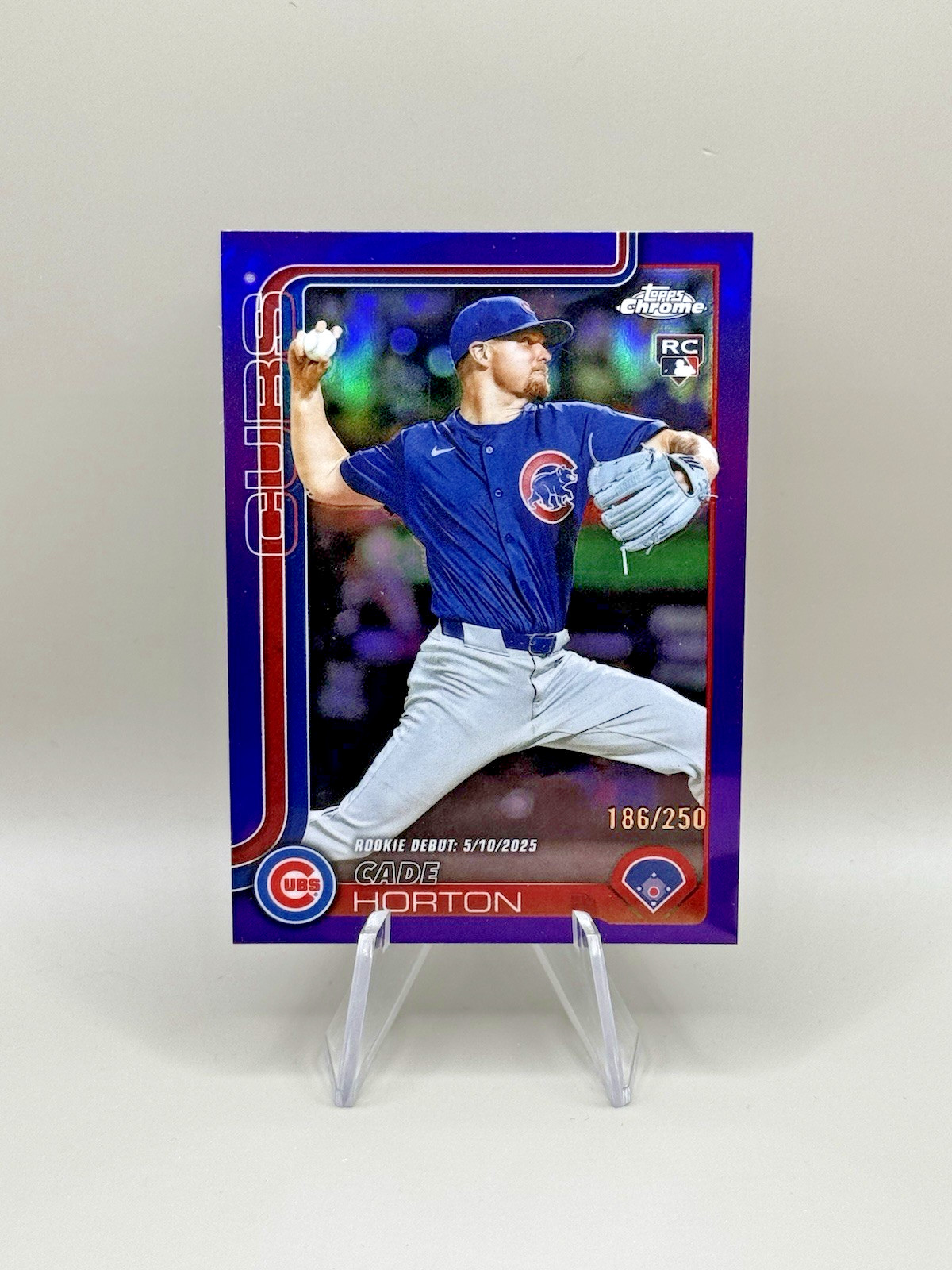 2025 Topps Chrome Update - Cade Horton (RC) #USC102 Purple Refractor /250 Cubs