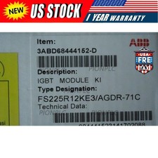 FS225R12KE3/AGDR-71C ABB Power Driver Board Brand New in Box!Spot Goods Zy
