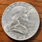 1951-D Franklin Silver Half Dollar