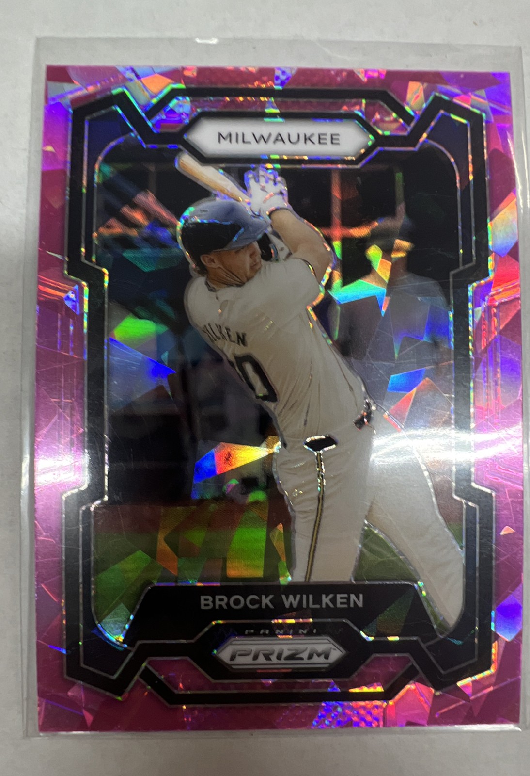 2024 Panini Prizm - Brock Wilken #122 Pink Ice Prizm (RC)