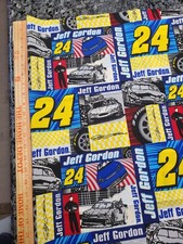 Jeff Gordon Cotton Fabric 45" Wide By The Yard