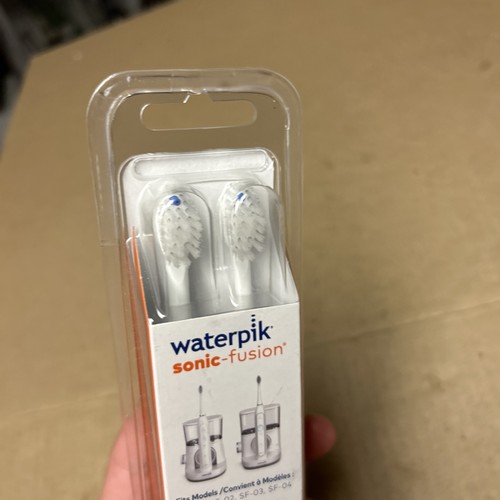 Waterpik Brush Head SFFB-2EW Sonic-Fusion Replacement Toothbrush Flossing x2 NEW - Bild 4 von 10