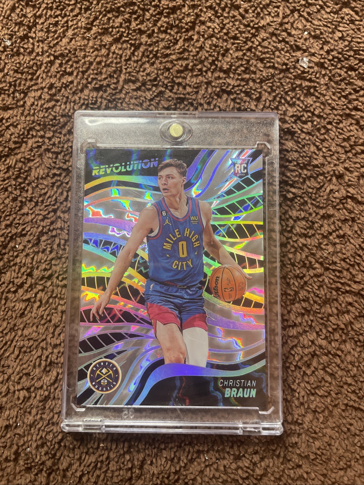 2022-23 Panini Revolution - Rookies Christian Braun #109 Asia Holo Silver /75