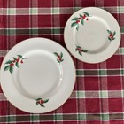 Vintage Pickard Holly 8 3/8” Salad / Lunch + 10 6/8” Diner Plates Christmas