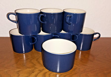 6 Melitta Kaffee Tassen Stockholm 7 - 17  Blau, H: 6,5 cm, D: 7 cm