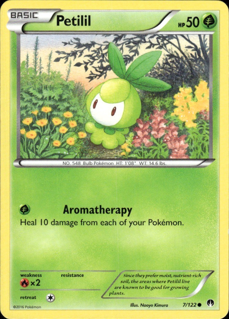 Petilil 7/122 Common BREAKpoint Pokemon Lightly Played