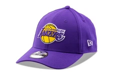 New Era Mens Los Angeles Lakers Team Classic 39THIRTY Stretch Fit  Purple Med/Lg