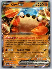 Klawf ex 120/197 Double Rare Obsidian Flames Pokemon Holo Near Mint