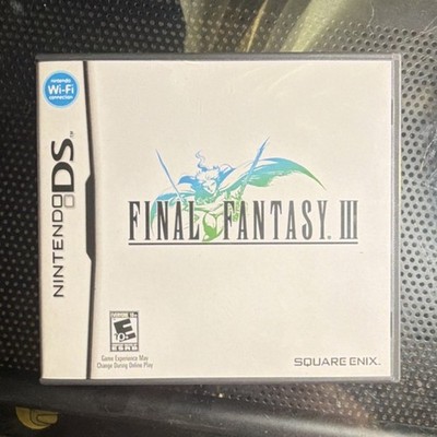 Square Enix Final Fantasy III Nintendo DS Role Playing Game Manual Included