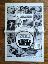 Vintage Pressbook Adult X Rated Movie Sexploitation Love And The Single Sailor