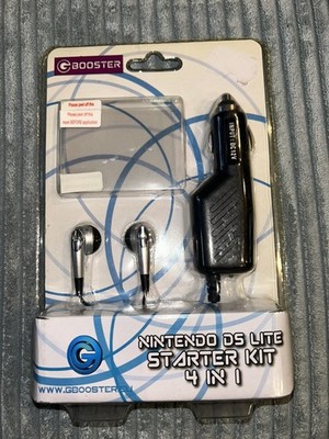 NINTENDO DS LITE STARTER KIT 4 in 1 OVP schwarz G-BOOSTER NEU Studio100 RARITÄT 