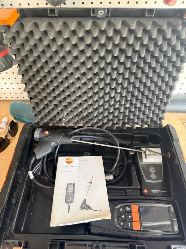 Used Testo 320 Combustion Analyzer w/ Printer!  No Errors!