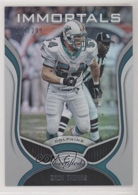 2019 Certified Immortals Mirror 49/299 Zach Thomas #130 HOF 0x1
