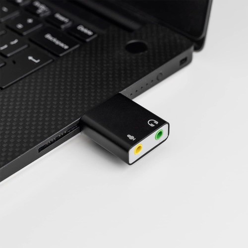 USB auf 3,5 mm Buchse Audio Adapter Computer Externe Soundkarte USB7.1 Soundk... - Bild 6 von 7