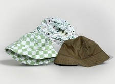 H M Toddler's Girl 2-4 T Bucket Hats Cotton Set Of 3 Summer Beach