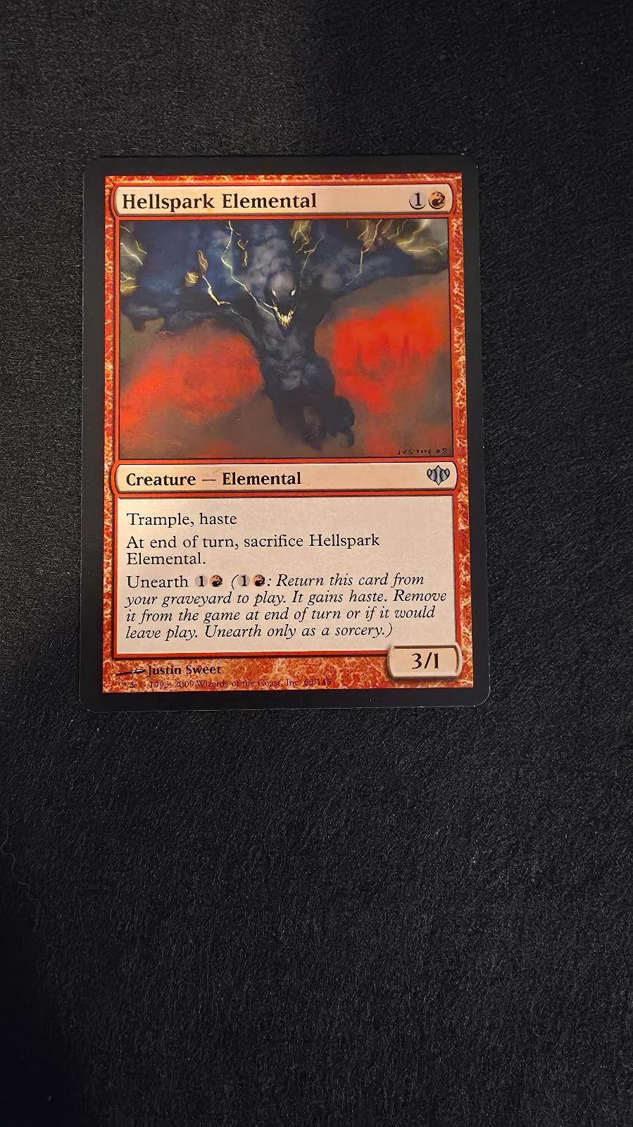 HELLSPARK ELEMENTAL 65 Uncommon Conflux Magic: The Gathering Lightly Played
