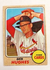 1968 TOPPS Card #253 - Dick Hughes   St. Louis Cardinals   MLB Vintage