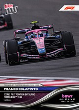 2026 Topps Now Franco Colapinto Scores First Point for BWT Alpine #19