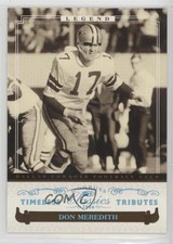 2006 Donruss Classics Legend Timeless Tributes Platinum 3/10 Don Meredith 2r5