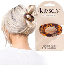Kitsch Small Flat Claw Clips for Women - Stylish Flat Hair Clips, Strong Hold fo