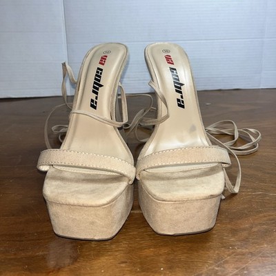 VA COBRA  Square Toe Structural Platform Heels Women s Size 10