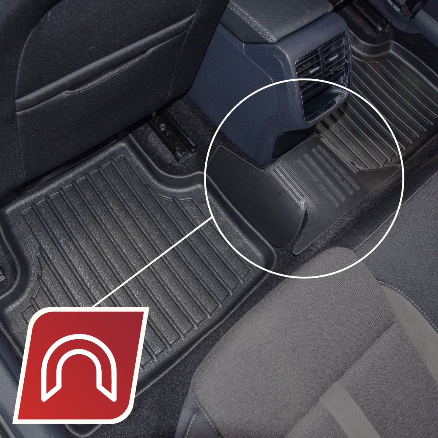 Tapis de sol caoutchouc 3D compatible Volkswagen T-Cross 5p