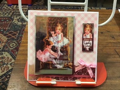 Hunkydory hell und schön Kinder Ballerina Karte Größe 5 x 5 Zoll ca.