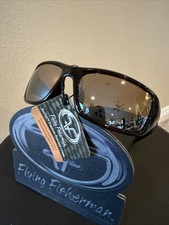 Flying Fisherman Polarized Sunglasses Brava Tortoise Amber Silver Mirror