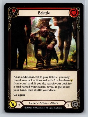 Belittle MON266 C Red Flesh and Blood Monarch Generic Action Attack Card