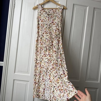 Grace & Mila Dress Womens Small Multicolour Floral V Neck Belted Maxi Summer