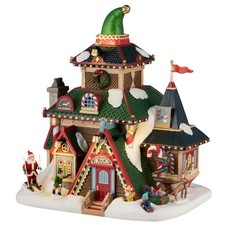 Lemax Elwoods Elf Lodge, Battery-Operated4.5V, Lighted Buildings, 45224