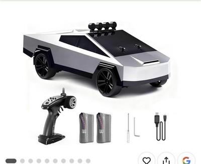   Remote Control Cyber Truck   Rechargeable RC Electric Vehicle with LED Lights