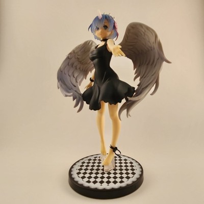Re:Zero Rem Tenshi Angel Ver. Figure   SEGA Prize   Black Dress w/ Wings   Boxed
