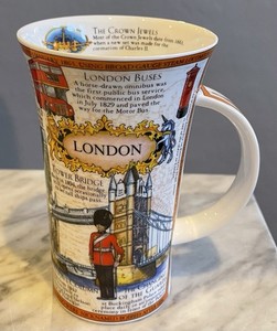DUNOON London Landmarks Latte Mug Designed By Caroline Dadd 6 Inches