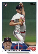 2023 Topps Update Brent Headrick #US54 Minnesota Twins 34E