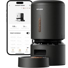 PETLIBRO 5L Automatic Cat Dog Feeder 5G WiFi Smart APP Control 10 Meals Black