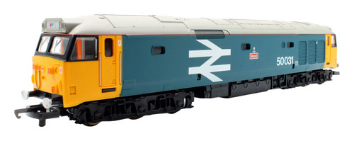 Locomotora diésel Lima calibre OO 205011 BR logotipo grande azul clase 50031 'capucha' | Condition: Used