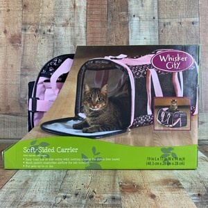 whisker city soft sided cat carrier