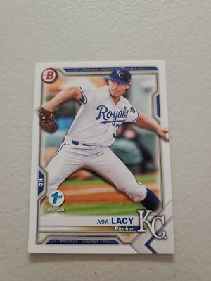 Asa Lacy 2021 Bowman 1st Edition #BFE-83 Kansas City Royals