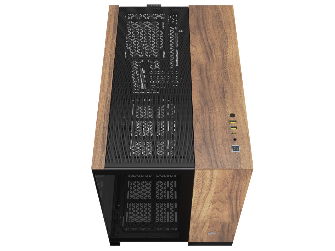 CORSAIR 2500X Micro ATX Dual Chamber PC Case BlackWalnut CC-9011286-WW
