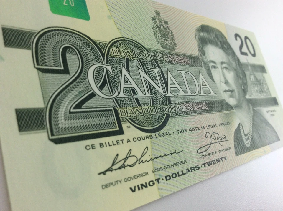 Billete de repuesto EIX 1991 de 20 dólares consecutivos sin circular V222 Foto 4 de 4