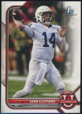 2022 Bowman University Sean Clifford 1st Bowman Rookie Penn State RC #70