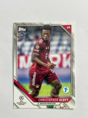 Topps Champions League 2021/22 1st Edition FC Bayern Christopher Scott RC Rookie