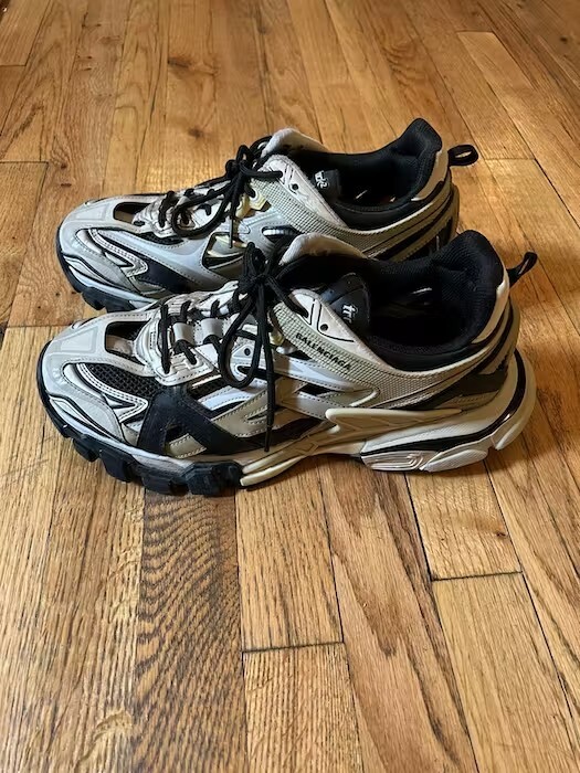 BALENCIAGA TRACK RUNNERS BEIGE SIZE US 11 *USED*