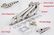 Bmw E36 M50 M52 S50 S52 1992-98 Top Mount Turbo Manifold T4 3mm 42mm Od Ss304