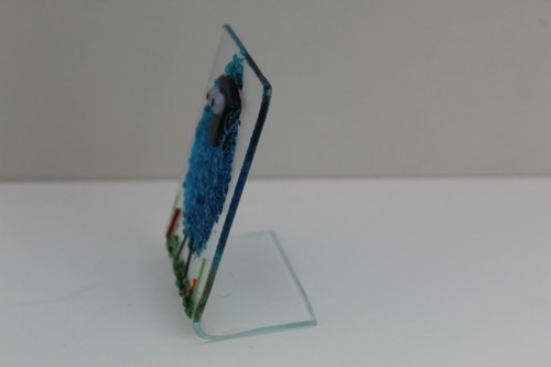 colourful naughty sheep in fused glass. They're freestanding, fun sun catchers - Picture 60 of 73